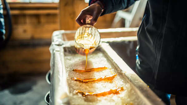 Bottle of syrup